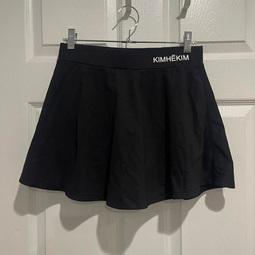 Kimhekim black tennis mini skirt